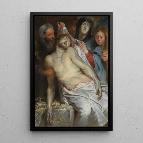 Chrystus na słomie - Peter Paul Rubens — oprawiony obraz na ścianie
