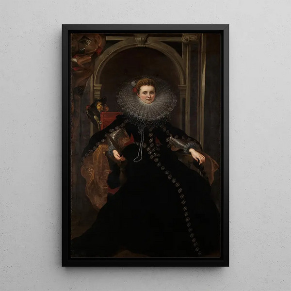 Portret Veroniki Spinola Serra - Peter Paul Rubens — oprawiony obraz na ścianie
