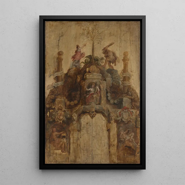 L'Arc de la Monnaie face - Peter Paul Rubens — oprawiony obraz na ścianie