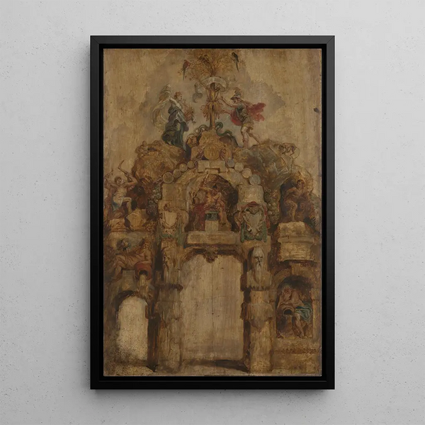 L'Arc de la Monnaie revers - Peter Paul Rubens — oprawiony obraz na ścianie