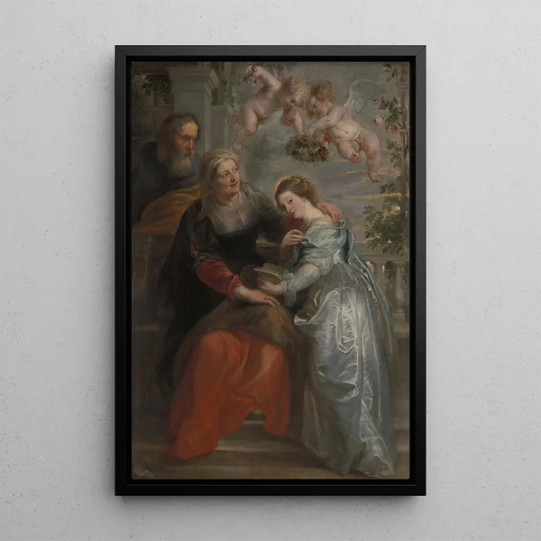 L'Éducation de Marie - Peter Paul Rubens — oprawiony obraz na ścianie
