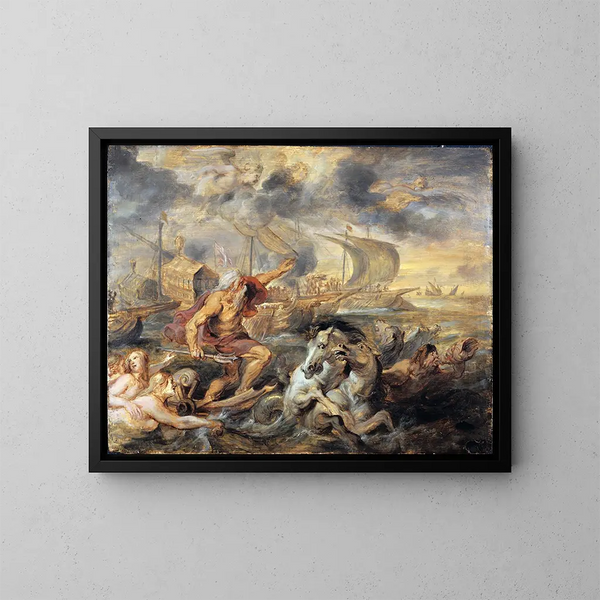 Podróż kardynała infant Ferdynanda z Hiszpanii z Barcelony do Genuzy w kwietniu 1633 - Peter Paul Rubens — oprawiony obraz na ścianie