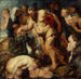 Reprodukcja obrazu Le Silène ivre avec un satyre - Suiveur de Pierre Paul Rubens