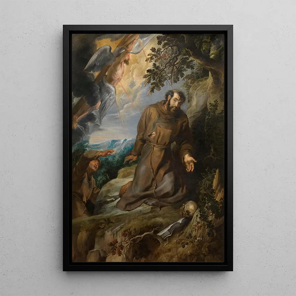 La Stigmatisation de Saint François d'Assise - Peter Paul Rubens — oprawiony obraz na ścianie