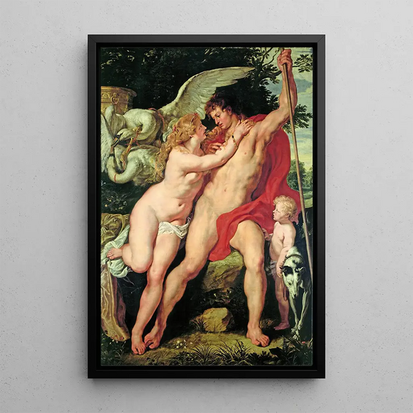 Wenus i Adonisa - Peter Paul Rubens — oprawiony obraz na ścianie