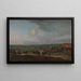 Pole wyścigowe w Newmarket, Cambridgeshire, przygotowania do King's Plate - Peter Tillemans — oprawiony obraz na ścianie
