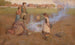 Palenie chwastów - Peter Walker Nicholson — widok dzieła