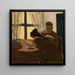 Śniadanie przy oknie - Édouard Vuillard — oprawiony obraz na ścianie