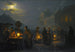 Un marché au crépuscule - Petrus van Schendel — widok dzieła