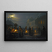 Un marché au crépuscule - Petrus van Schendel — oprawiony obraz na ścianie