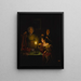 Przed balem - Petrus van Schendel — oprawiony obraz na ścianie