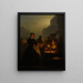 Targ Rybny przy kościele św. Jakuba - Petrus van Schendel — oprawiony obraz na ścianie