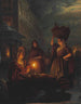 Targ pod księżycowym światłem - Petrus van Schendel — widok dzieła