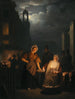Nocny targ w Rotterdamie - Petrus van Schendel — widok dzieła