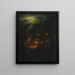 Le vendeur de pommes - Petrus van Schendel — oprawiony obraz na ścianie