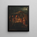 Le vendeur de jeux - Petrus van Schendel — oprawiony obraz na ścianie