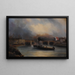 La Seine, maisons - Pharamond Blanchard — oprawiony obraz na ścianie