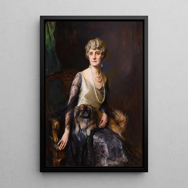 Portret pani Frederick L Pratt née Miss Jeannie Williams - Philip Alexius de László — oprawiony obraz na ścianie