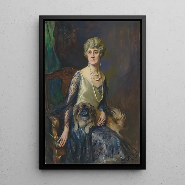 Mme Frederick Lorenz Pratt née Jeannie Jewett Williams - Philip Alexius de László — oprawiony obraz na ścianie