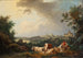 pejzaż z wypasem bydła w spoczynku - Philip James de Loutherbourg — widok dzieła