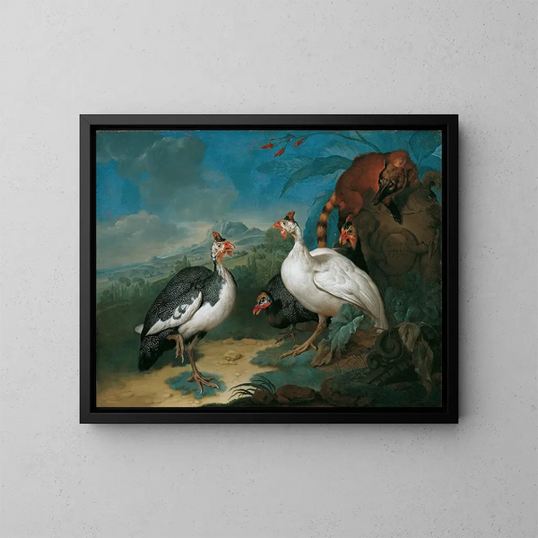 Perlhühner et Nasenbrüche - Philipp Ferdinand de Hamilton — oprawiony obraz na ścianie