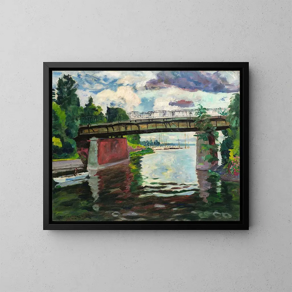 Le pont de Wannsee - Philipp Franck — oprawiony obraz na ścianie