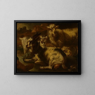 Philipp Peter Roos - Gruppe von Ziegen und Schafe.webp