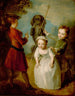 Gra w żołnierzyka - Philippe Mercier — widok dzieła