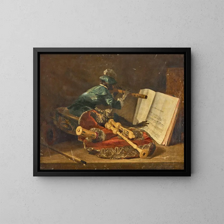 Philippe Rousseau - Le singe musicien The monkey musician.webp