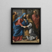 La Visitation - Philippe de Champaigne — oprawiony obraz na ścianie
