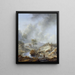 Strumień w pagórkowatym kraju - Philips Wouwerman — oprawiony obraz na ścianie