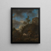 Kowal kujący konia - Philips Wouwerman — oprawiony obraz na ścianie