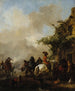 Zatrzymanie jeźdźców - Philips Wouwerman — widok dzieła