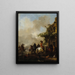 Zatrzymanie jeźdźców - Philips Wouwerman — oprawiony obraz na ścianie