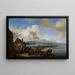 Wesołych i hałaśliwych chłopów w gospodzie - Philips Wouwerman — oprawiony obraz na ścianie