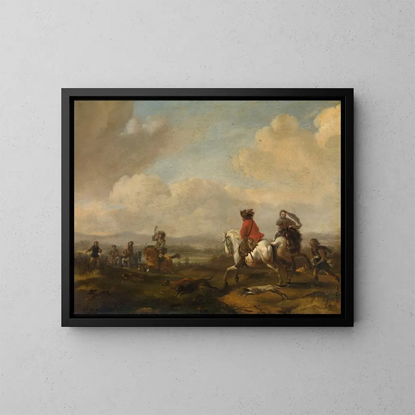 La conduite - Philips Wouwerman — oprawiony obraz na ścianie