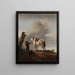Szary koń - Philips Wouwerman — oprawiony obraz na ścianie