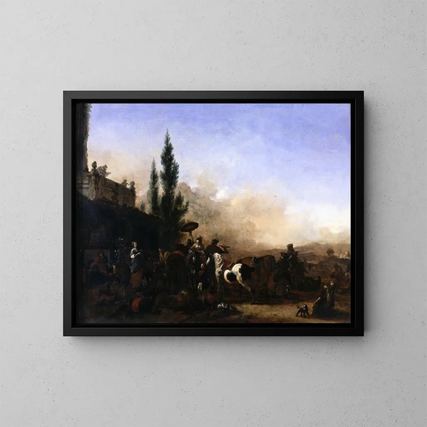 Le Retour de Hawking - Philips Wouwerman — oprawiony obraz na ścianie