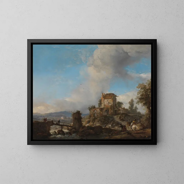 La Chasse au cerf - Philips Wouwerman — oprawiony obraz na ścianie