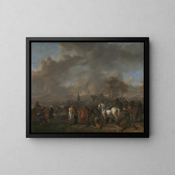 La Victoire des Paysans - Philips Wouwerman — oprawiony obraz na ścianie
