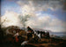 Dwóch jeźdźców przy fontannie - Philips Wouwerman — widok dzieła