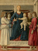 Matka Boska z Dzieciątkiem tronująca z czterema aniołami - Piero della Francesca — widok dzieła