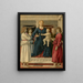 Matka Boska z Dzieciątkiem tronująca z czterema aniołami - Piero della Francesca — oprawiony obraz na ścianie
