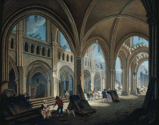 PierreAntoine Demachy - Dmolition de lglise SaintJeanenGrve en 1800.webp