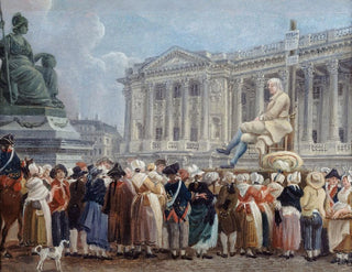 PierreAntoine Demachy - Exposition de Pierre Nicolas Perrin sur la place de la Rvolution le 29 vendmiaire an II.webp