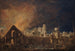 La Foire Saint-Germain pendant l'incendie nuit du 16 au 17 mars 1762 - Pierre-Antoine Demachy — widok dzieła
