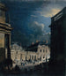 La Place du Palais-Royal au clair de lune - Pierre-Antoine Demachy — widok dzieła