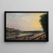 La Seine à la Grenouillère widziany z tarasu nad brzegiem w Tuileries - Pierre-Antoine Demachy — oprawiony obraz na ścianie