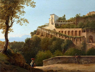 PierreAthanase Chauvin - A Convent Near Naples with a View of Capri.webp