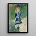 Młoda dziewczynka z konewką - Pierre-Auguste Renoir — oprawiony obraz na ścianie